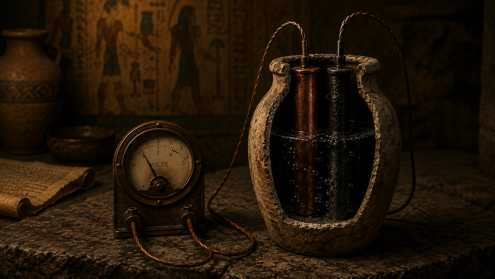 Baghdad Battery AI - AI generated image.
