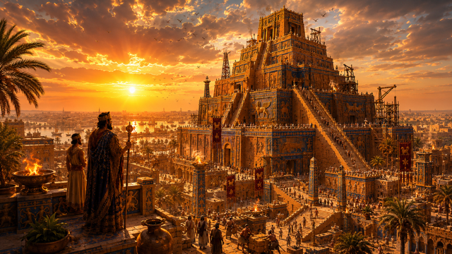 After Eden: Tower of Babel Artistic Impression Created by AI