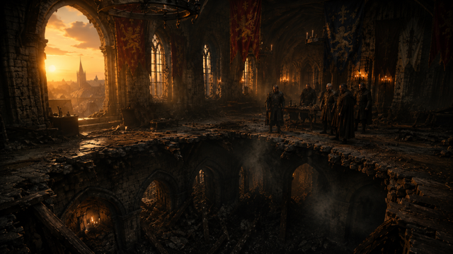 After Eden: Artistic Impression of the after math of the Erfurt Latrine Disaster (Ai Generated)